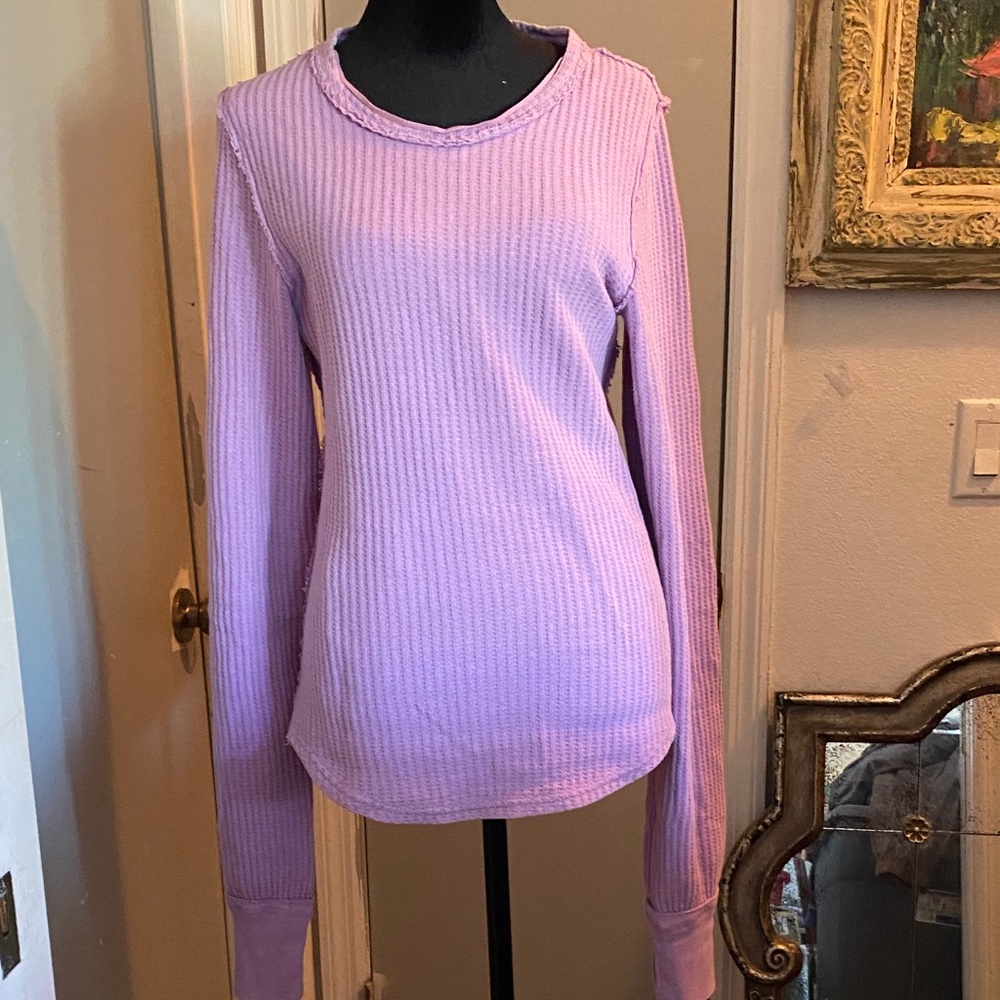 We The Free Lilac Crew Neck Sweater